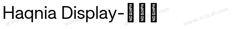 Haqnia Display字体转换